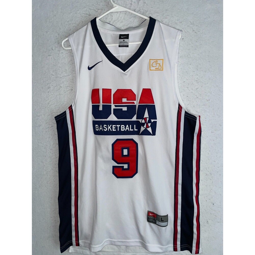 Nike Michael Jordan Team USA Olympics Stitched Jersey Chuck Daly Vintage Men L